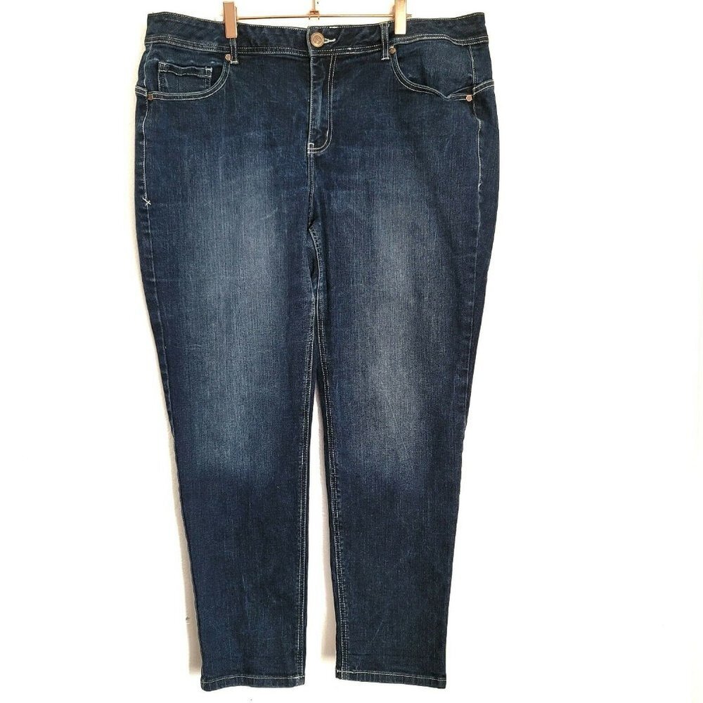 Lane Bryant Jeans Size 22 Blue Skinny Genius Fit